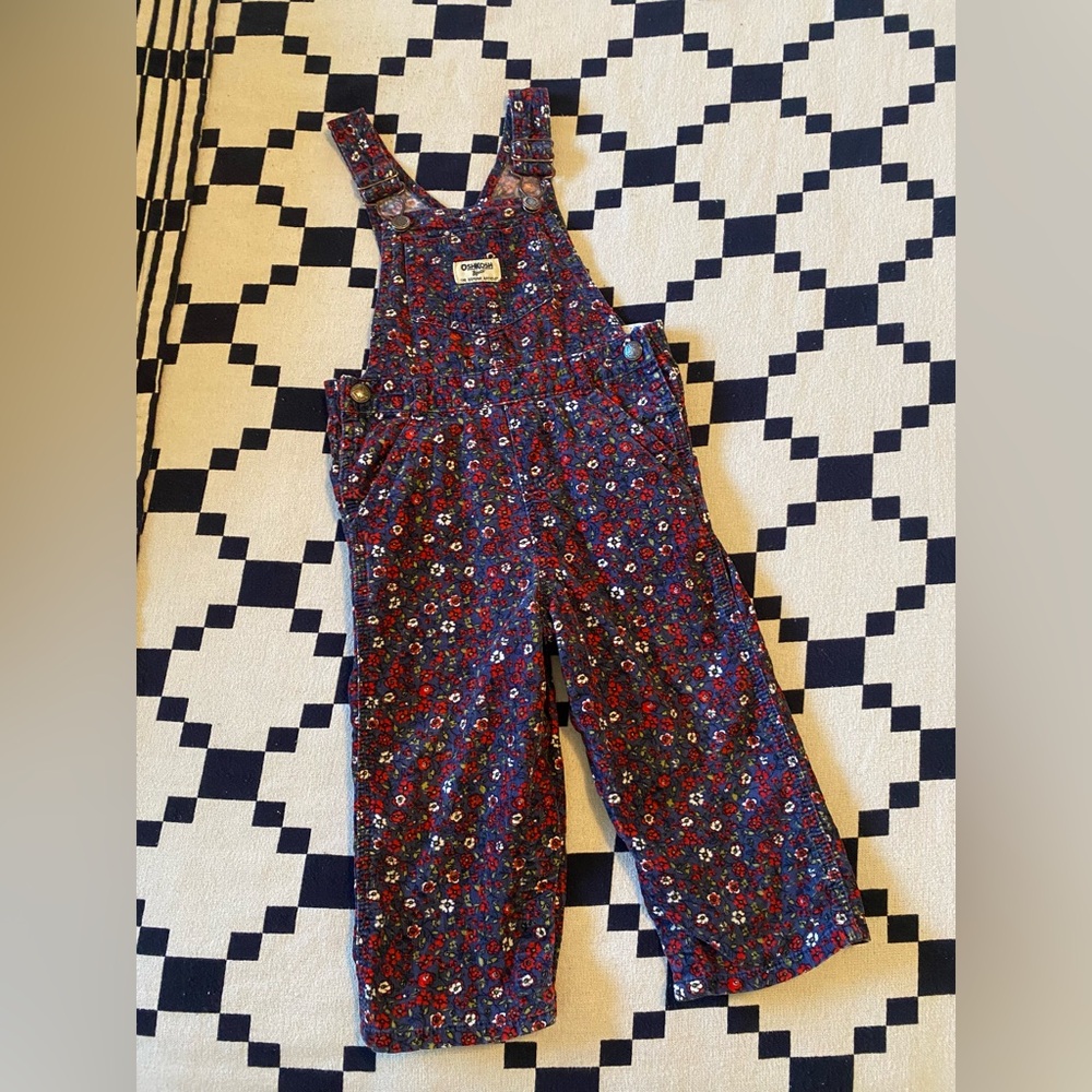 Oshkosh B’gosh floral pant overalls size 24 months